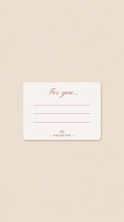 Add a card and turn your order into a gift