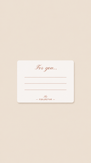 Add a card and turn your order into a gift