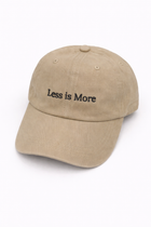 Less is more