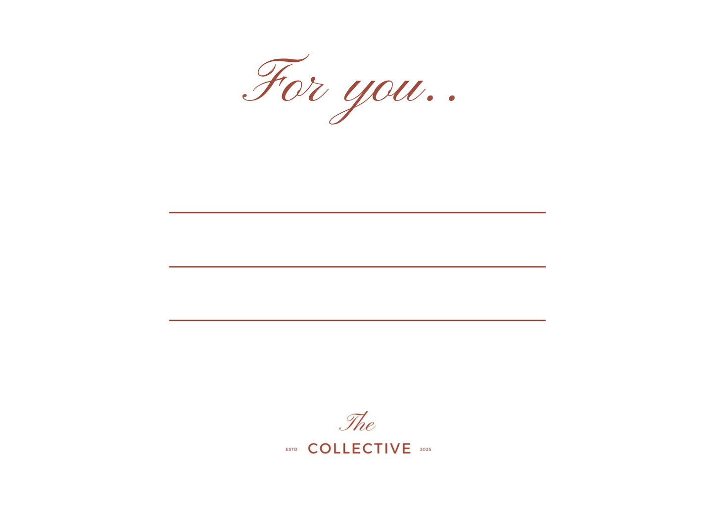 Add a card and turn your order into a gift